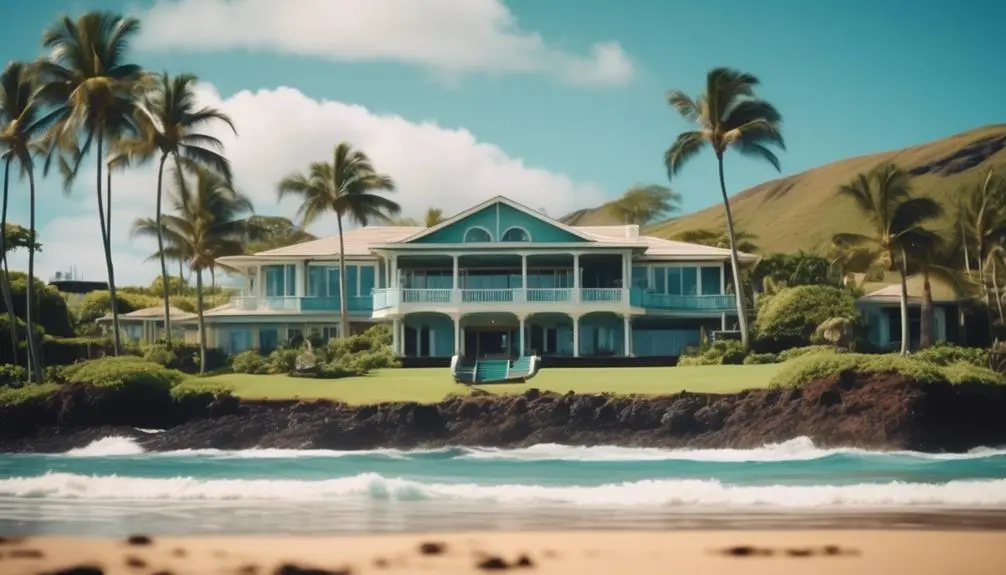 luxurious waterfront properties with stunning views