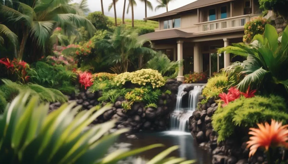 meticulously maintained outdoor spaces