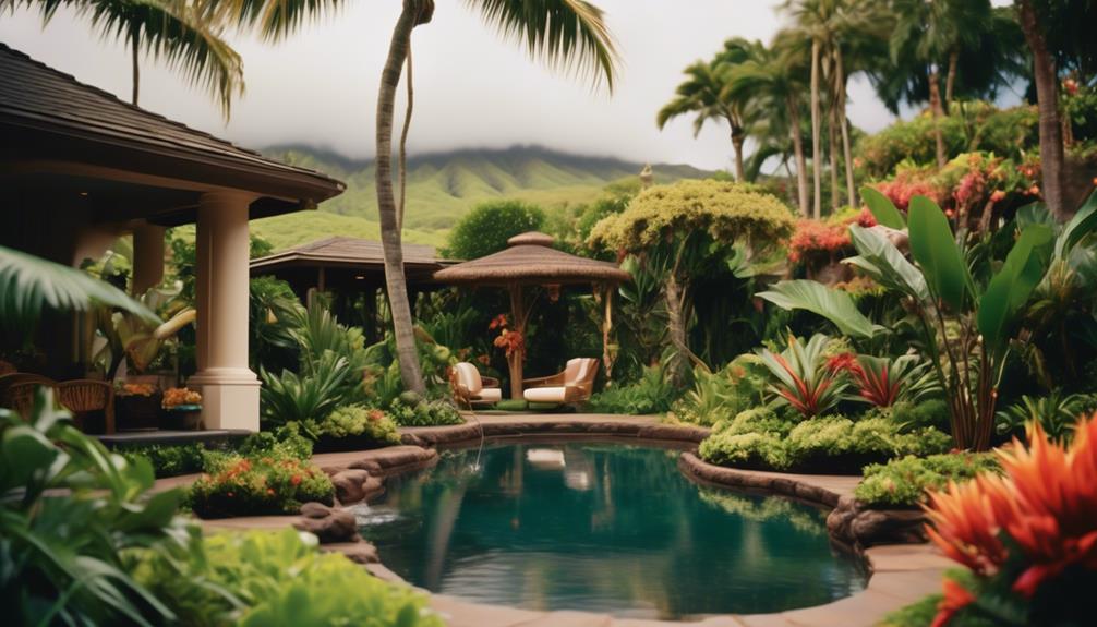 beautifully maintained outdoor areas