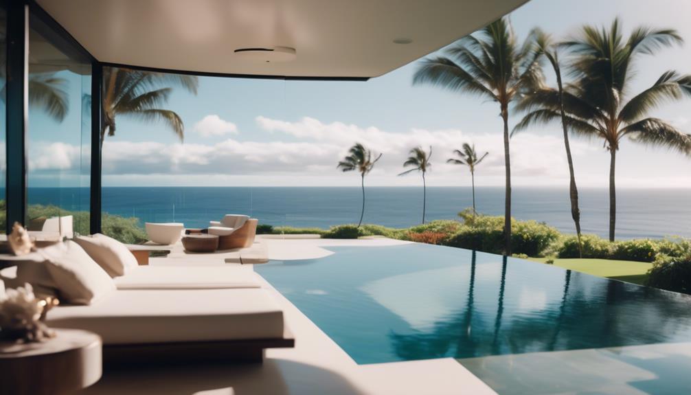 contemporary villa with stunning pool