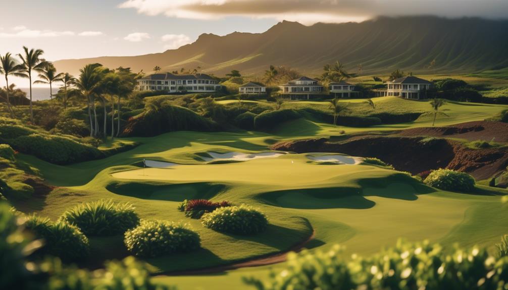 luxurious golf resort getaway