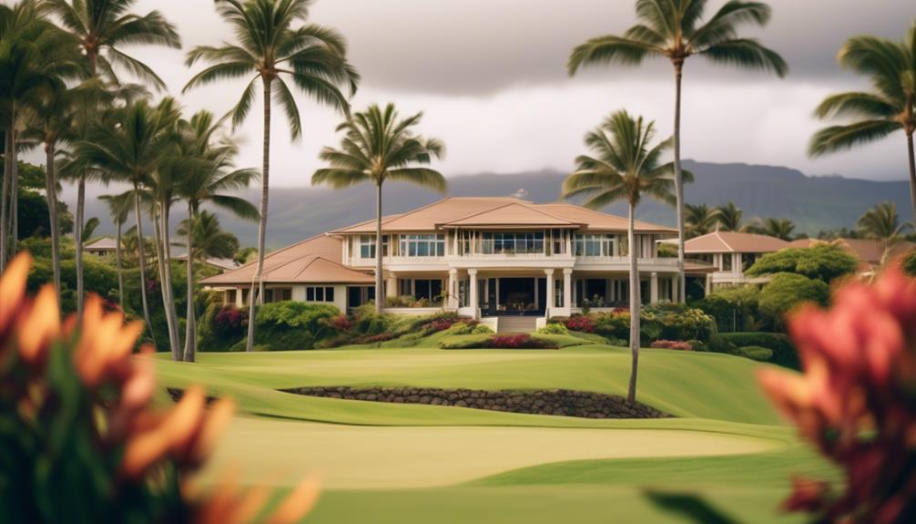 luxurious homes on prestigious golf course