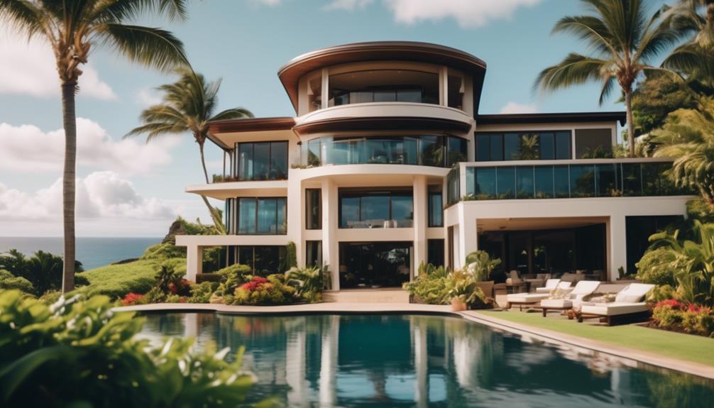 luxurious mansion in affluent community