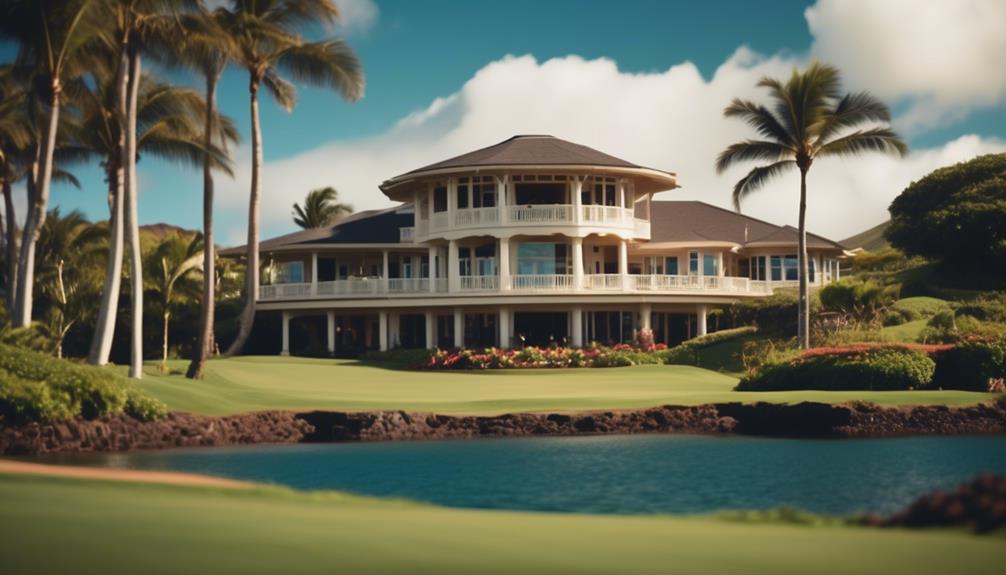 luxury homes on golf course