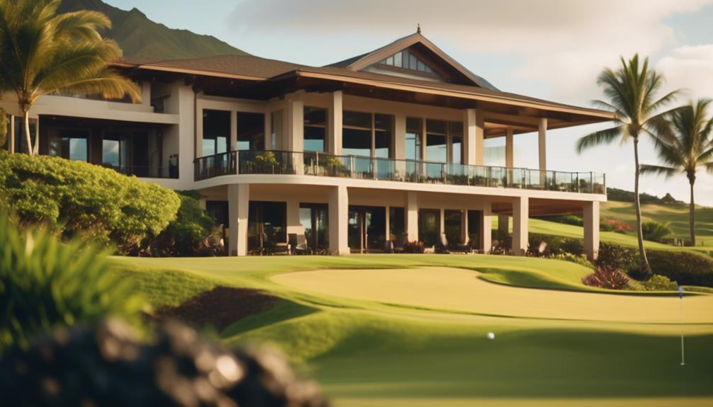 luxurious home on golf course