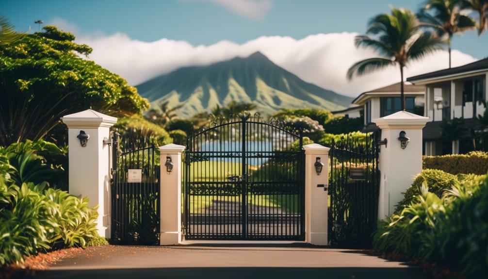 luxurious homes in secure community